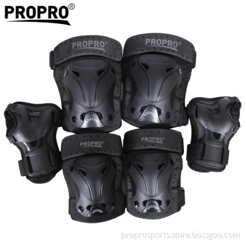 Adult / Children Cycling Roller Skating Knee Elbow Wrist Protective Pads Black